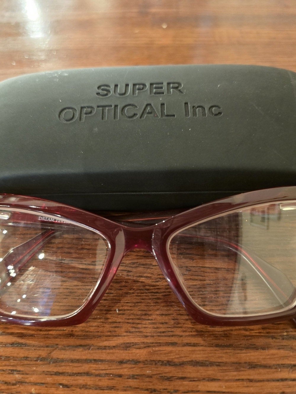 Dream Fever Italy Design Red Cat Eye Eyeglass Frames + Case K1027 55-19-140 C3